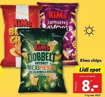 Lidl Kims Chips tilbud