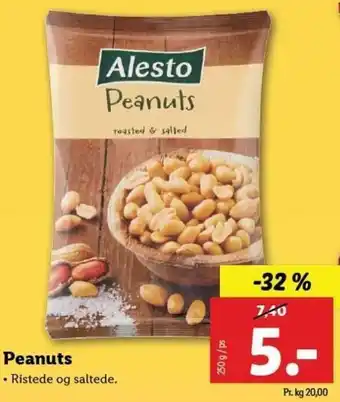 Lidl Peanuts 250g tilbud
