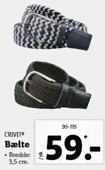 Lidl Bælte 3,5 cm tilbud