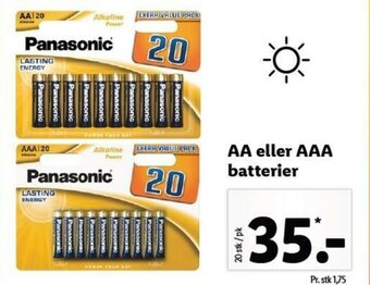 Lidl AA Eller AAA Batterier tilbud