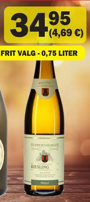 Købmandsgården Ruppertsberger riesling tilbud