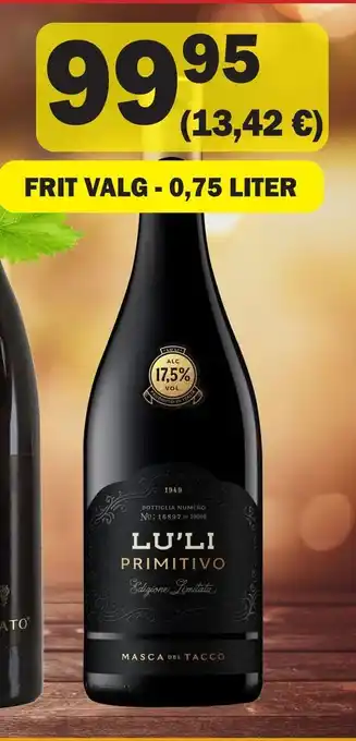 Købmandsgården Lu'li primitivo tilbud