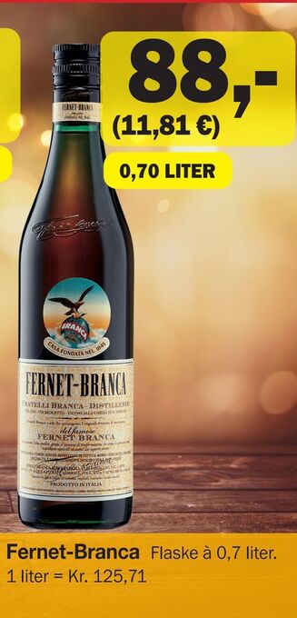 Købmandsgården Fernet-branca tilbud