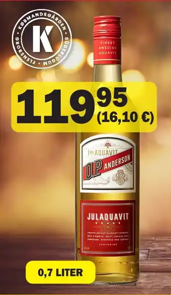 Købmandsgården O.p. anderson juleaquavit 2022 tilbud
