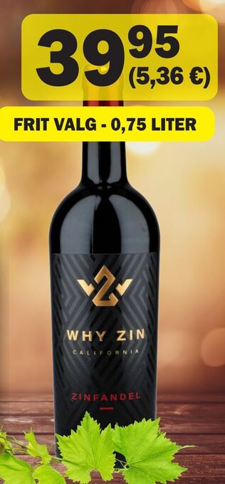 Købmandsgården Why zin zinfandel tilbud