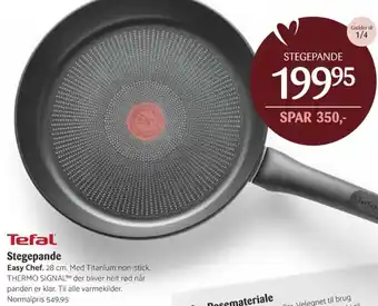 Kop & Kande Tefal Stegepande Easy Chef.28cm tilbud