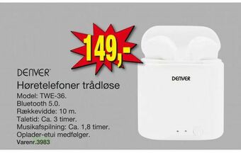 Harald Nyborg Høretelefoner trådløse tilbud