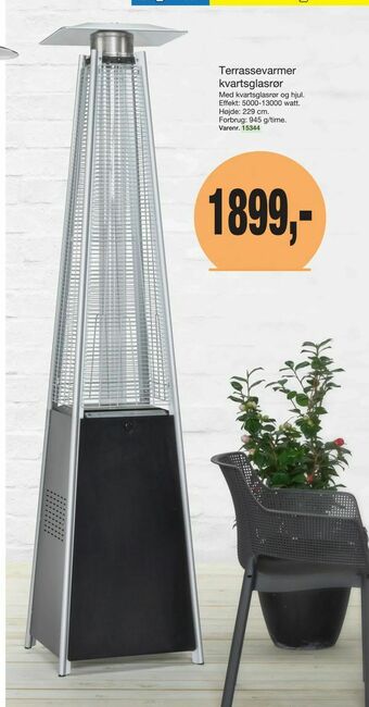 Harald Nyborg Terrassevarmer kvartsglasrør tilbud
