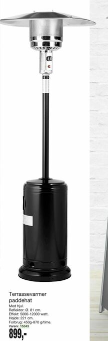 Harald Nyborg Terrassevarmer paddehat tilbud
