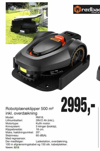 Harald Nyborg Robotplæneklipper 500 m2 inkl. overdækning tilbud