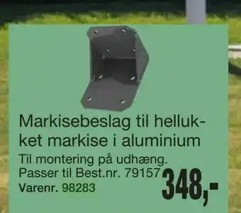 Harald Nyborg Markisebeslag til helluk ket markise i aluminium tilbud
