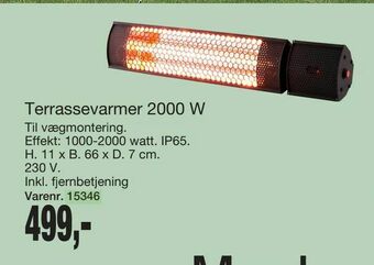 Harald Nyborg Terrassevarmer 2000 W tilbud