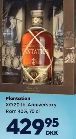 BorderShop Plantation xo 20 th. anniversary rom tilbud