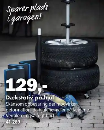 Dækstativ på hjul