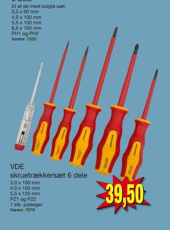Harald Nyborg VDE skruetrækkersæt 6 dele tilbud