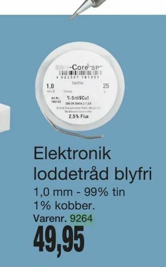 Elektronik loddetråd blyfri