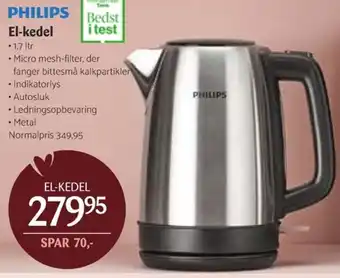 Kop & Kande Philips El-Kedel 1.7 tilbud