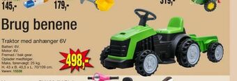Harald Nyborg Traktor med anhænger 6V tilbud