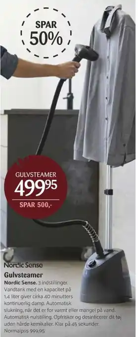 Kop & Kande Gulvsteamer Nordic Sense tilbud