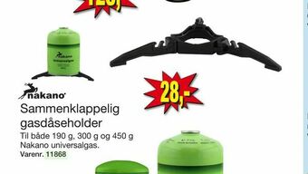 Harald Nyborg Sammenklappelig gasdåseholder tilbud