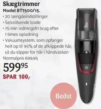 Kop & Kande Skægtrimmer BT7500/15 tilbud