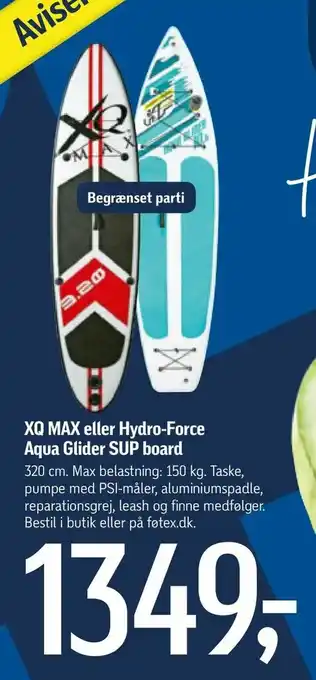 Føtex XQ MAX eller Hydro-Force Aqua Glider SUP board tilbud