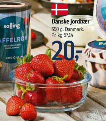 Føtex Danske jordbær tilbud