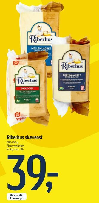 Føtex Riberhus skæreost tilbud