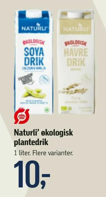 Føtex Naturli' økologisk plantedrik tilbud
