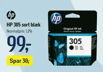 Føtex HP 305 sort blæk tilbud