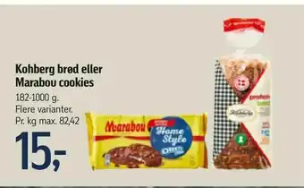 Føtex Kohberg brød eller Marabou cookies tilbud