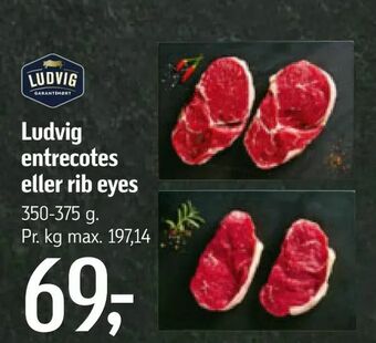 Føtex Ludvig entrecotes eller rib eyes tilbud