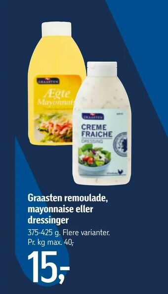 Føtex Graasten remoulade, mayonnaise eller dressinger tilbud