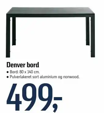Føtex Denver bord tilbud
