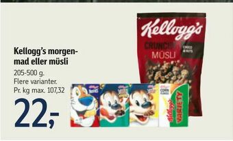 Kellogg's morgen mad eller müsli