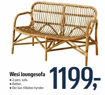 Føtex Wesi loungesofa tilbud