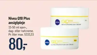 Føtex Nivea Q10 Plus ansigtpleje tilbud
