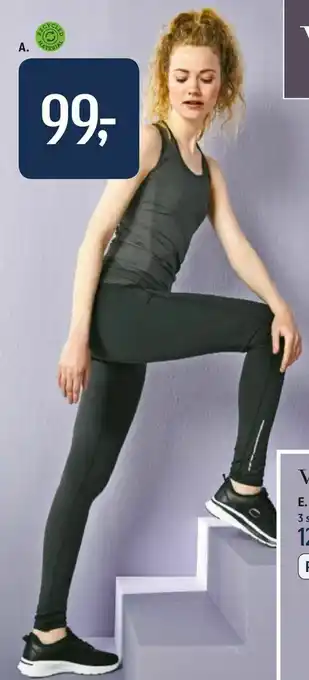 Føtex Top eller tights i genanvendelig materiale tilbud