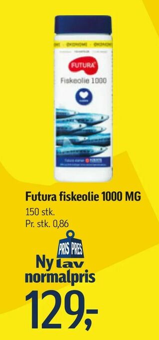 Føtex Futura fiskeolie 1000 MG tilbud