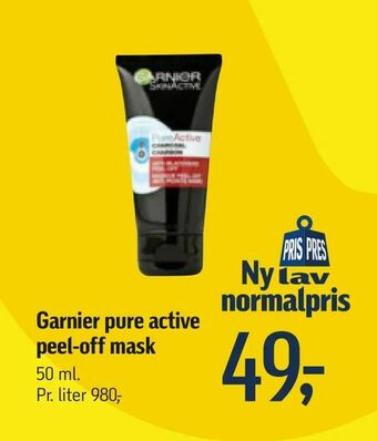 Føtex Garnier pure active peel-off mask tilbud