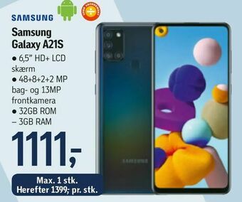 Føtex Samsung Galaxy A21S tilbud