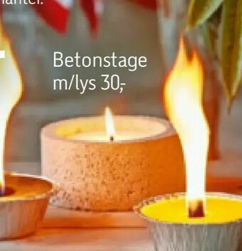 Føtex Betonstage m/lys tilbud