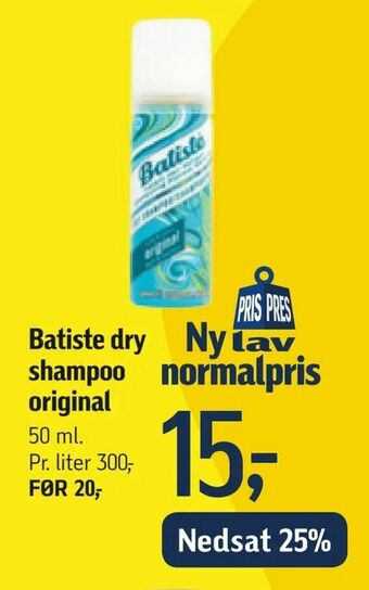Føtex Batiste dry shampoo original tilbud