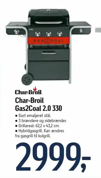 Føtex Char-Broil Gas2Coal 2.0 330 tilbud