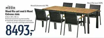 Føtex Mood Rio sæt med 6 Mood Extreme stole tilbud