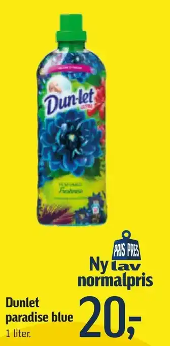 Føtex Dunlet paradise blue tilbud