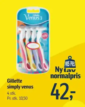 Føtex Gillette simply venus tilbud