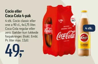 Cocio eller Coca-Cola 4-pak