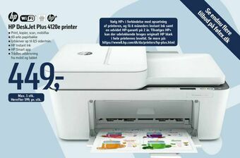 Føtex HP DeskJet Plus 4120e printer tilbud