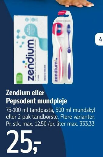 Føtex Zendium eller Pepsodent mundpleje tilbud
